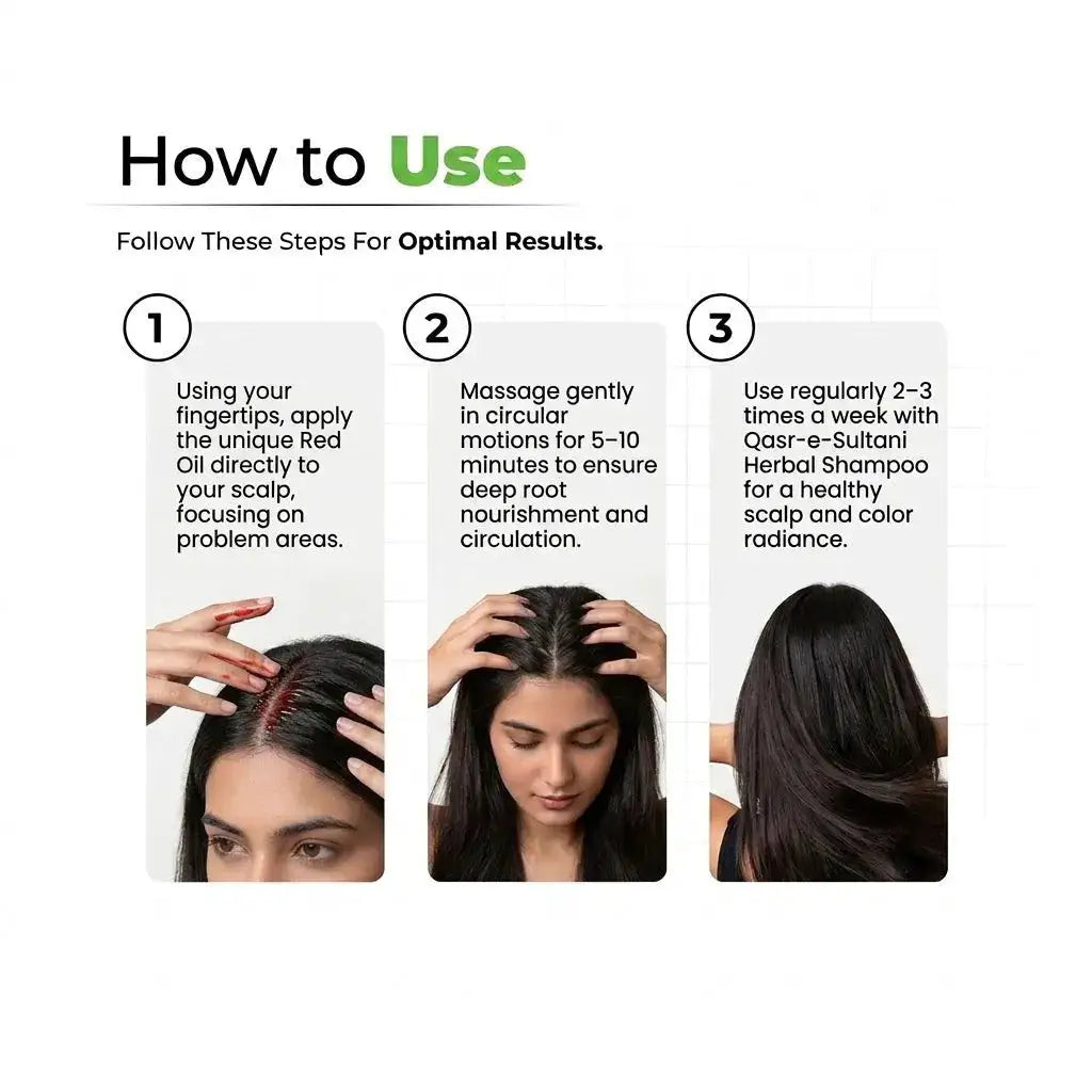 Qasr-e-Sultani Hair Oil (Red)